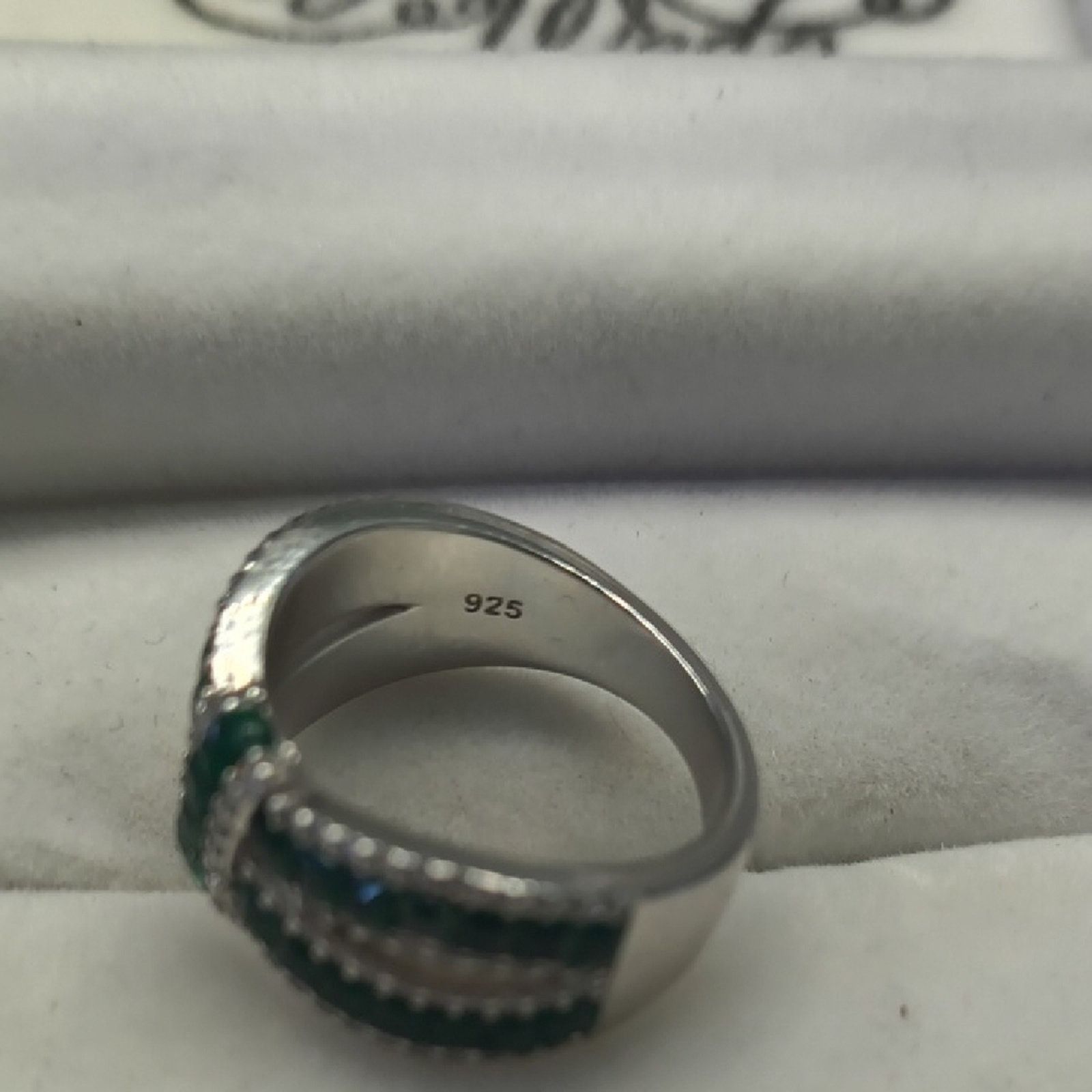 Other D-Joy Sterling Created Diamonds Crossover Ring - Size 7 Size ONE SIZE - 6 Thumbnail
