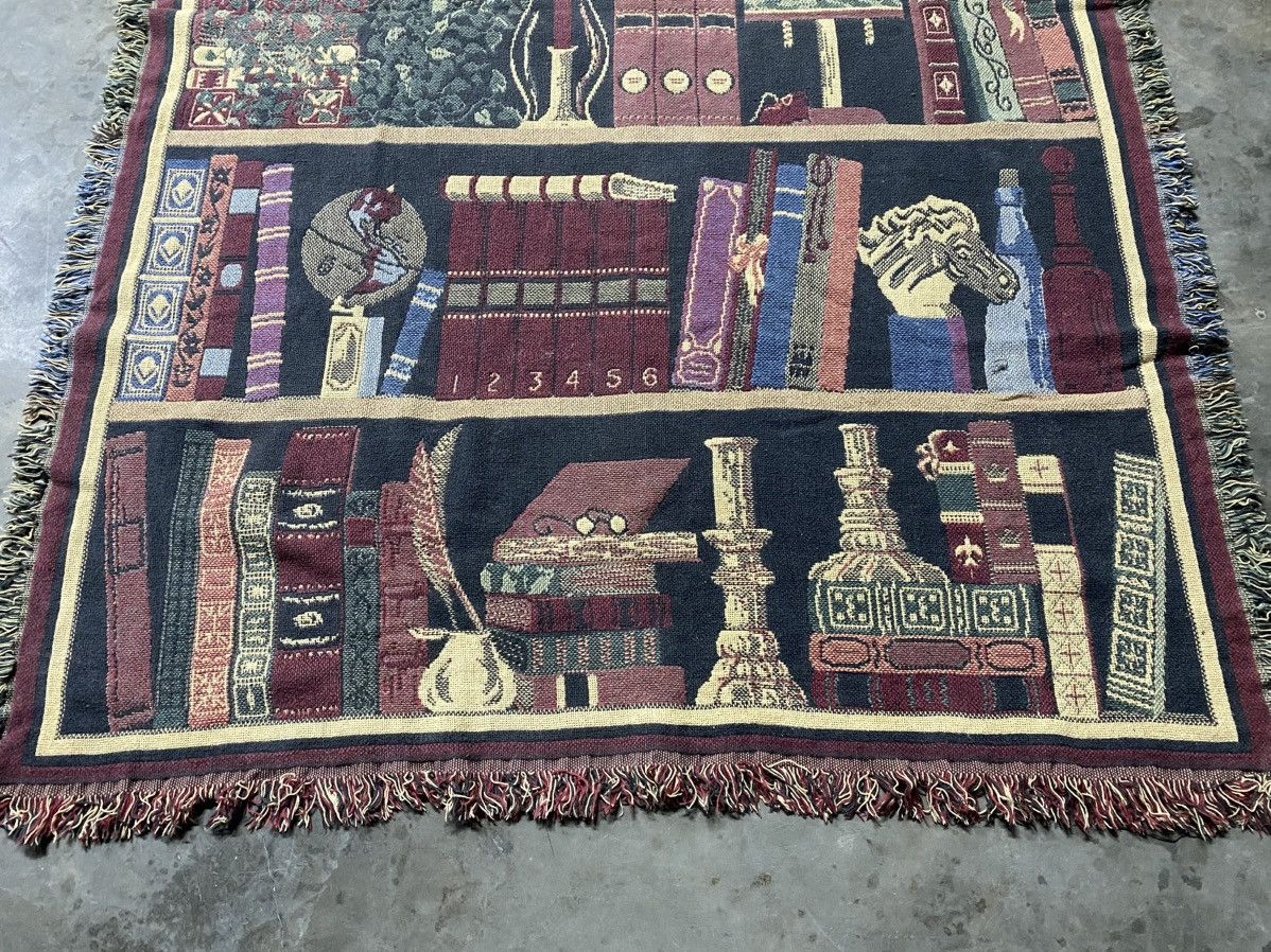 Other Goodwin Weavers Library Bookshelf Throw Blanket Vintage Size ONE SIZE - 2 Thumbnail