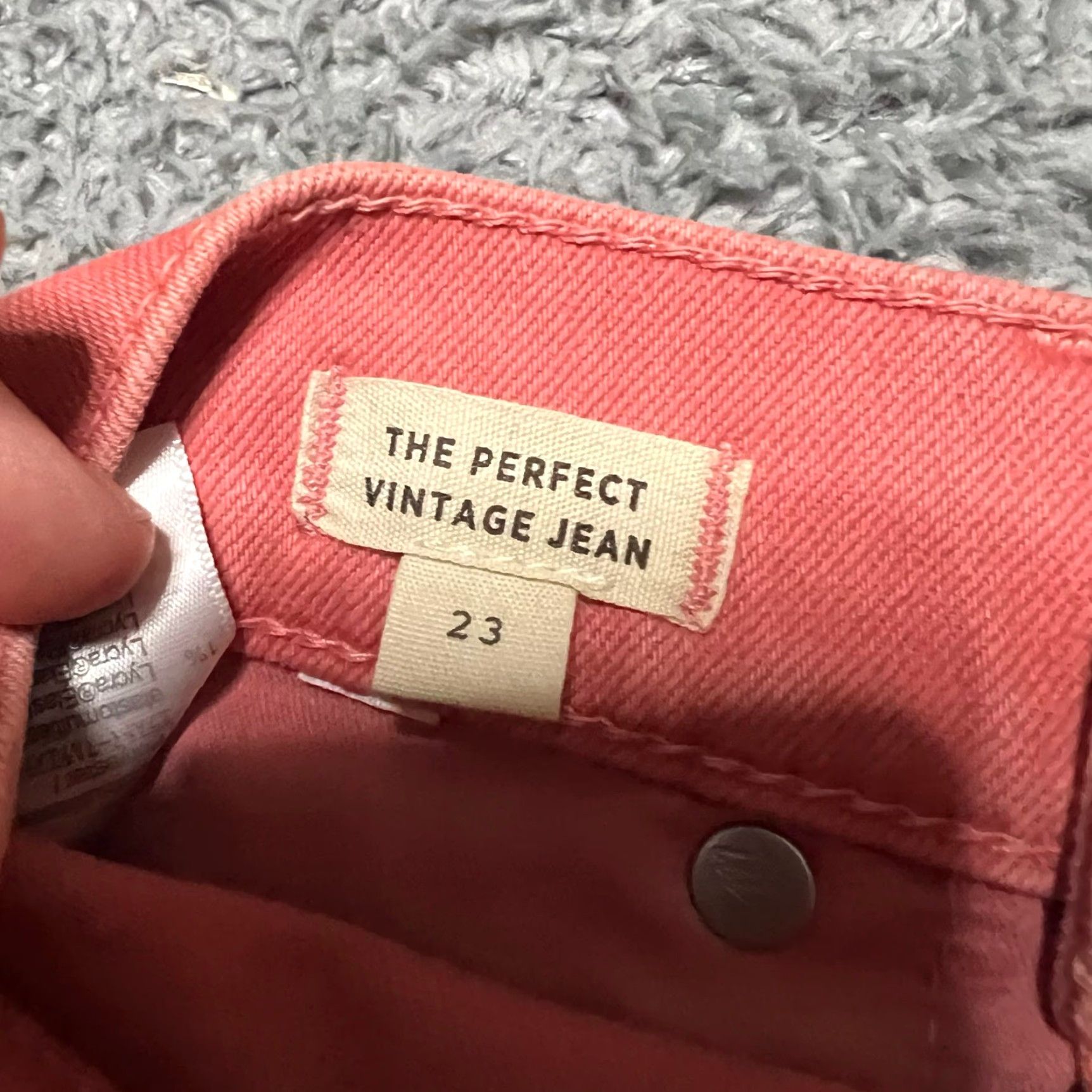 Madewell Madewell Jeans Womens 23 Cropped Denim Pants Vintage High Rise 26x26 Pink Womens Size 40" / US 18 - 5 Thumbnail
