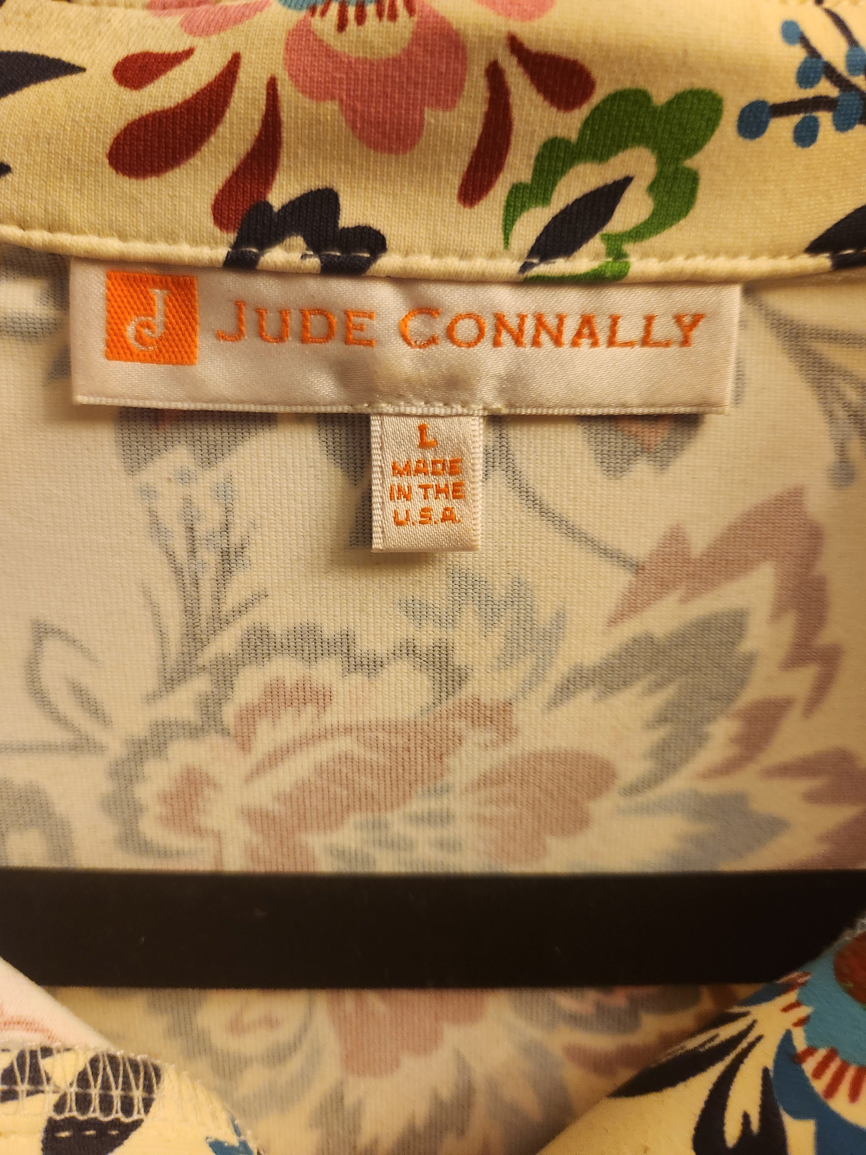 Vintage Vintage Jude Connally Floral Nylon Blend Pullover Midi Dress Size L / US 10 / IT 46 - 3 Thumbnail
