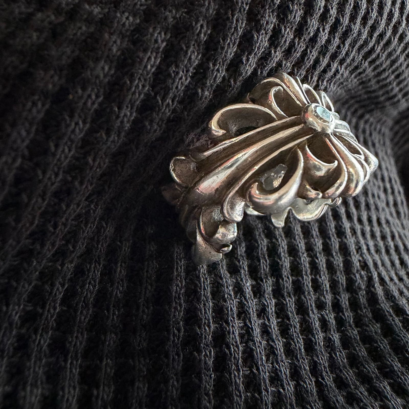 Chrome Hearts Chrome Hearts Open Floral Ring Aftermarket Diamond Size ONE SIZE - 5 Thumbnail