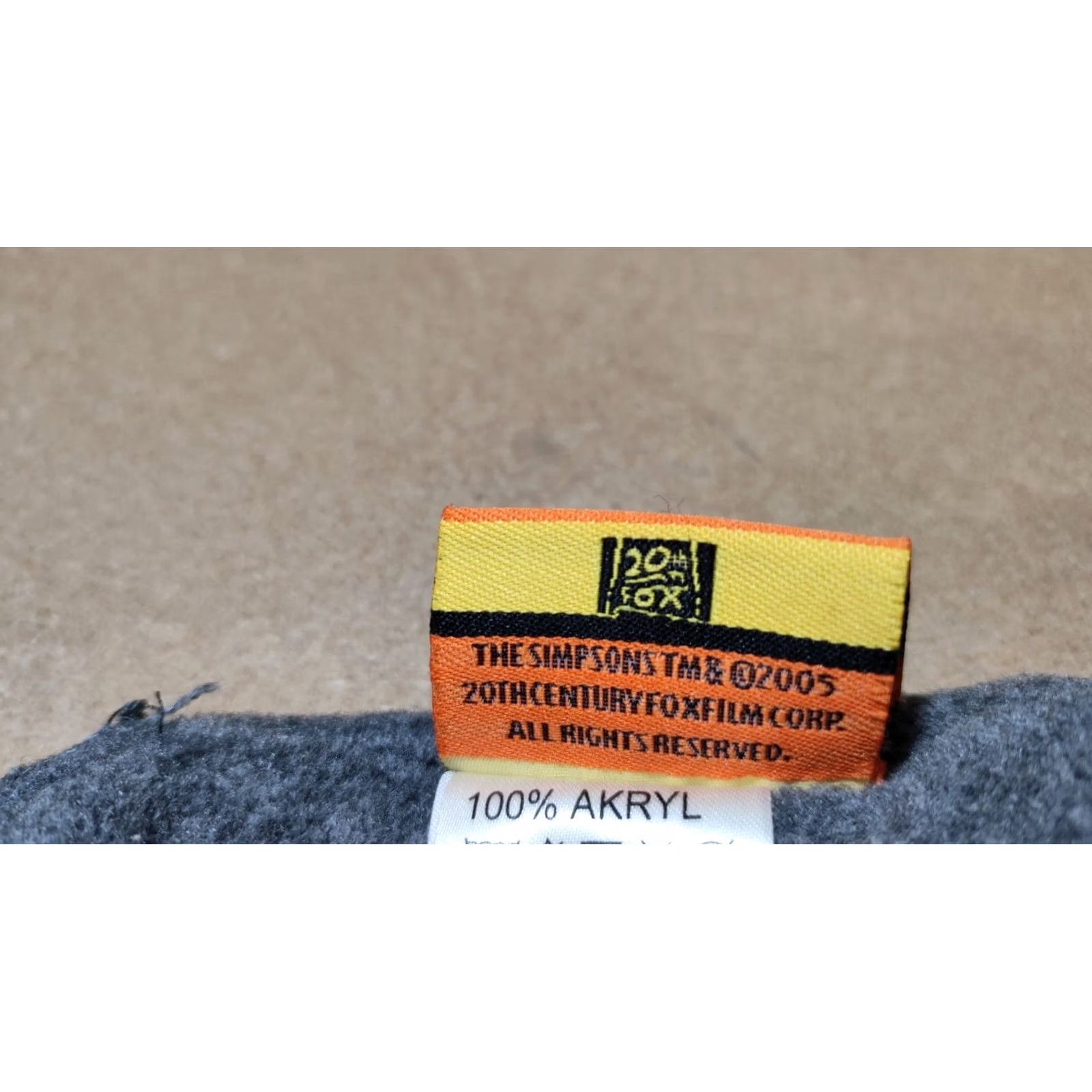 Vintage The Simpsons Beanie Hat One Size Gray Knit Thermal Insulated Skating Skateboard Mens Womens Adults Size ONE SIZE - 7 Thumbnail