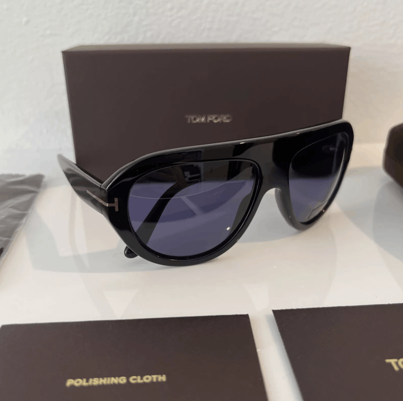 Tom Ford Tom Ford Felix-02 Sunglasses Black TF589 01V FELIX 59 - 16 Size ONE SIZE - 1 Thumbnail