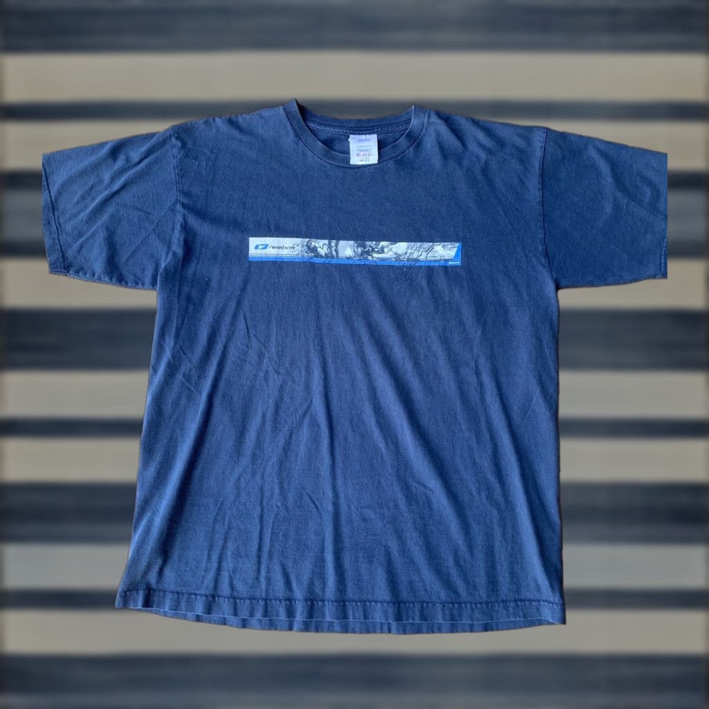 Reebok VINTAGE 90s Reebok Sport Box Logo T Shirt XL Blue Cotton Crew Neck Short Sleeve Mens T-Shirt graphic tee Sports All Seasons Size US XL / EU 56 / 4 - 1 Thumbnail