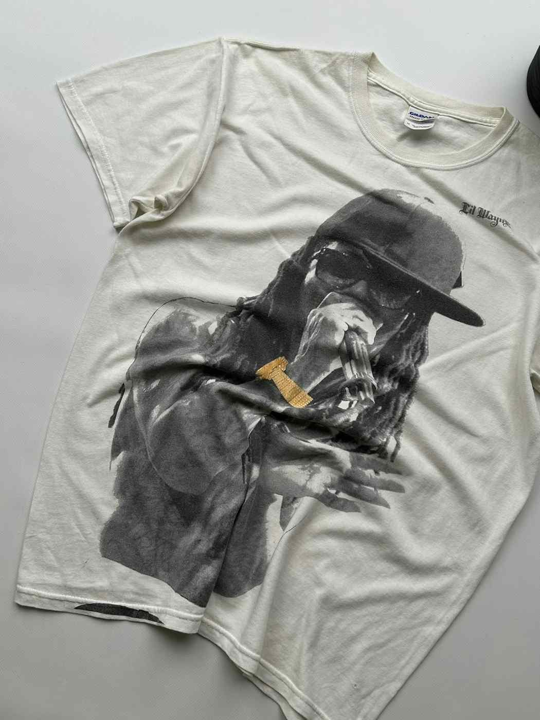 Band Tees Lil Wayne 2000's Vintage T-Shirt (403) Size US M / EU 48-50 / 2 - 2 Thumbnail