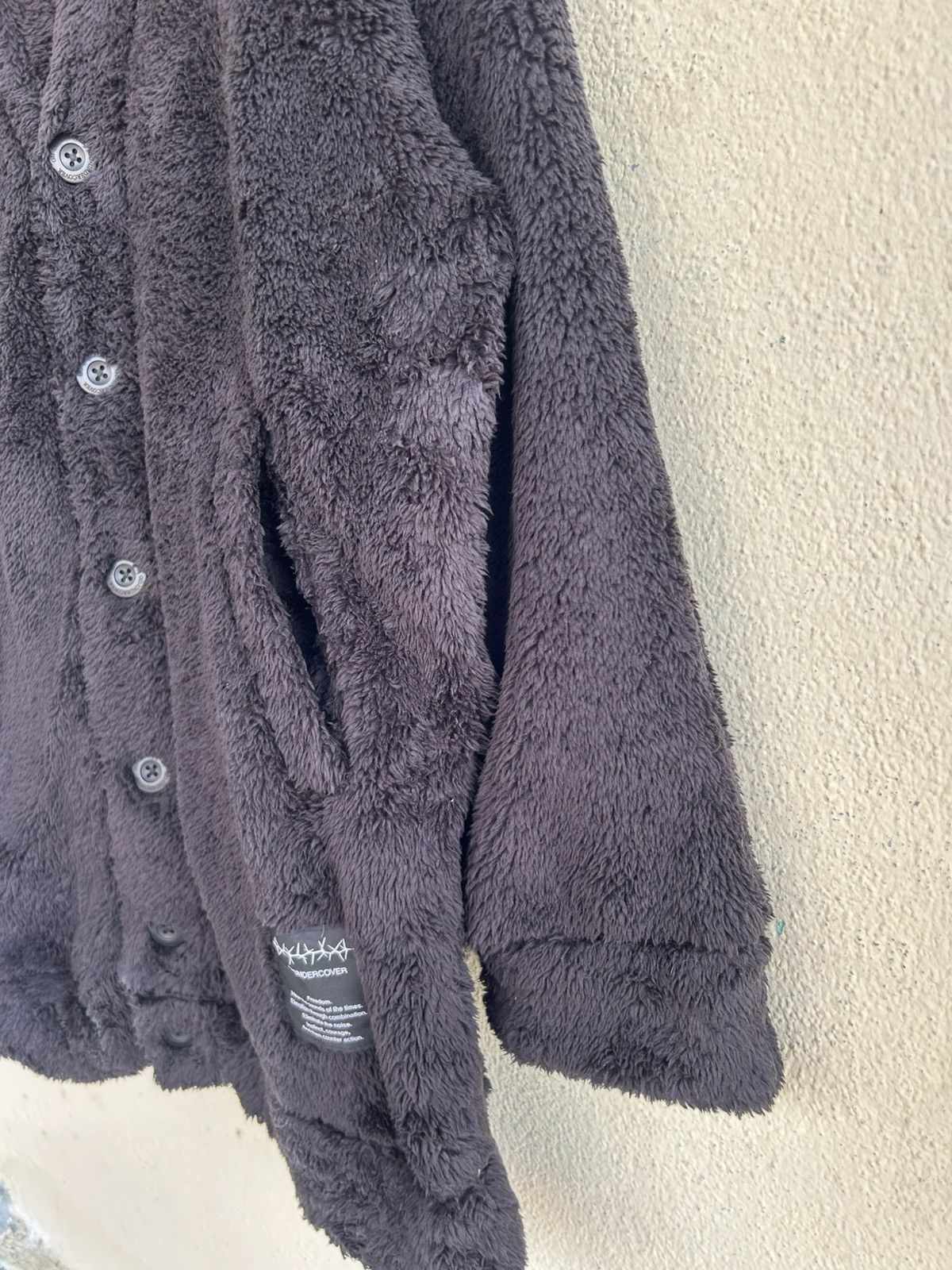 GU × Undercover GU X Undercover Fleece Sherpa Cardigan Size M / US 6-8 / IT 42-44 - 4 Thumbnail