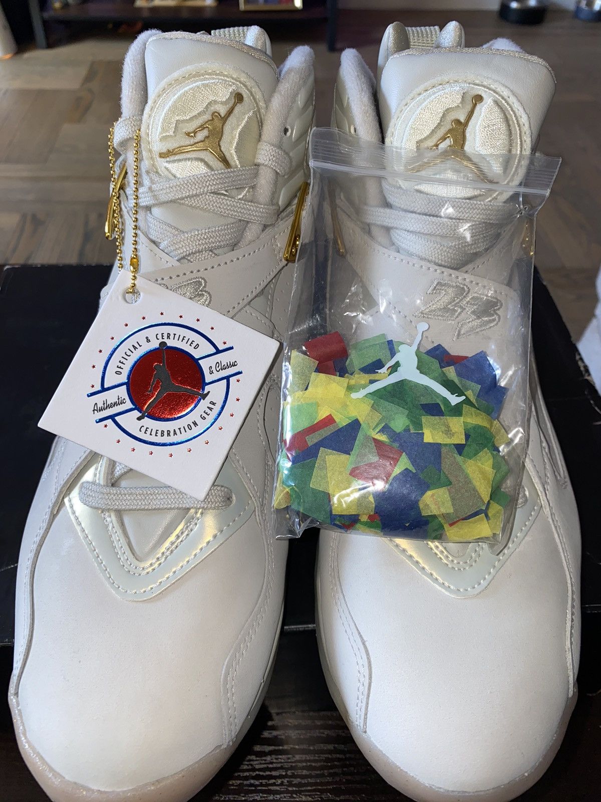 Jordan Brand Air Jordan 8 Retro ‘Champagne’ (NWOB) Size US 9.5 / EU 42-43 - 5 Thumbnail