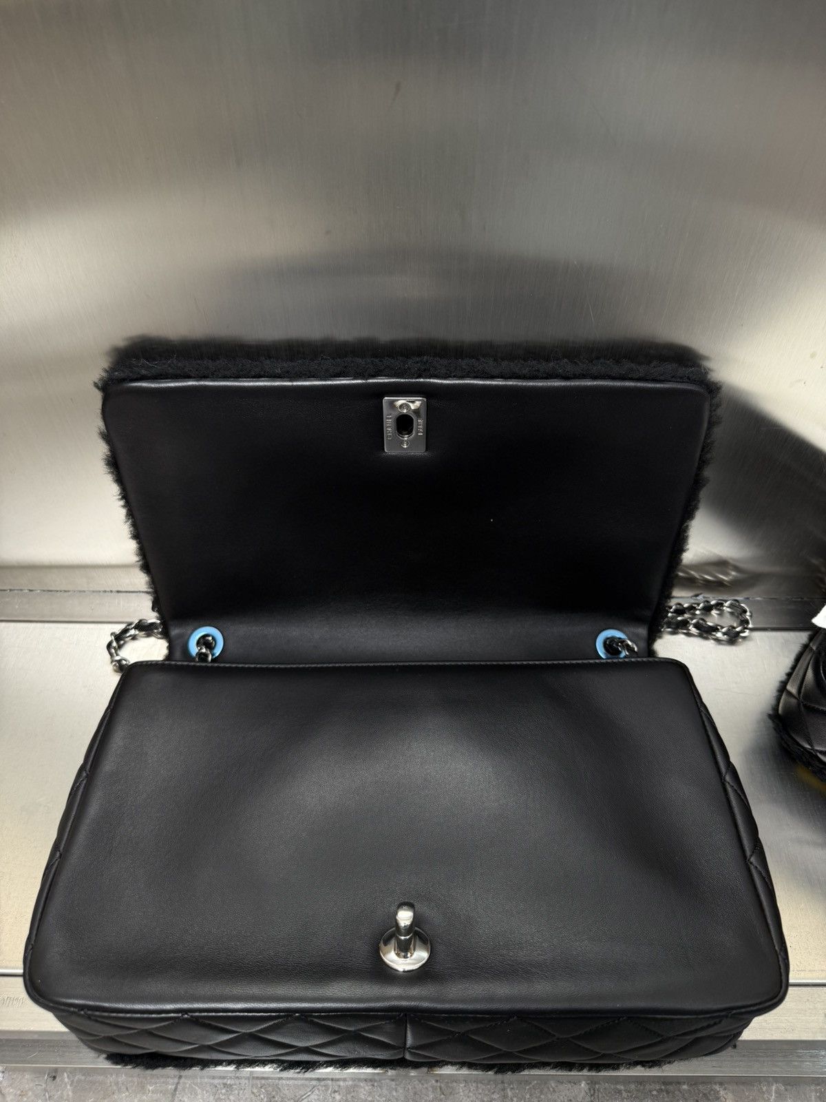 Chanel Chanel 14K Supermarket Shearling Classic Flap Jumbo No.5 Bag Size ONE SIZE - 9 Thumbnail