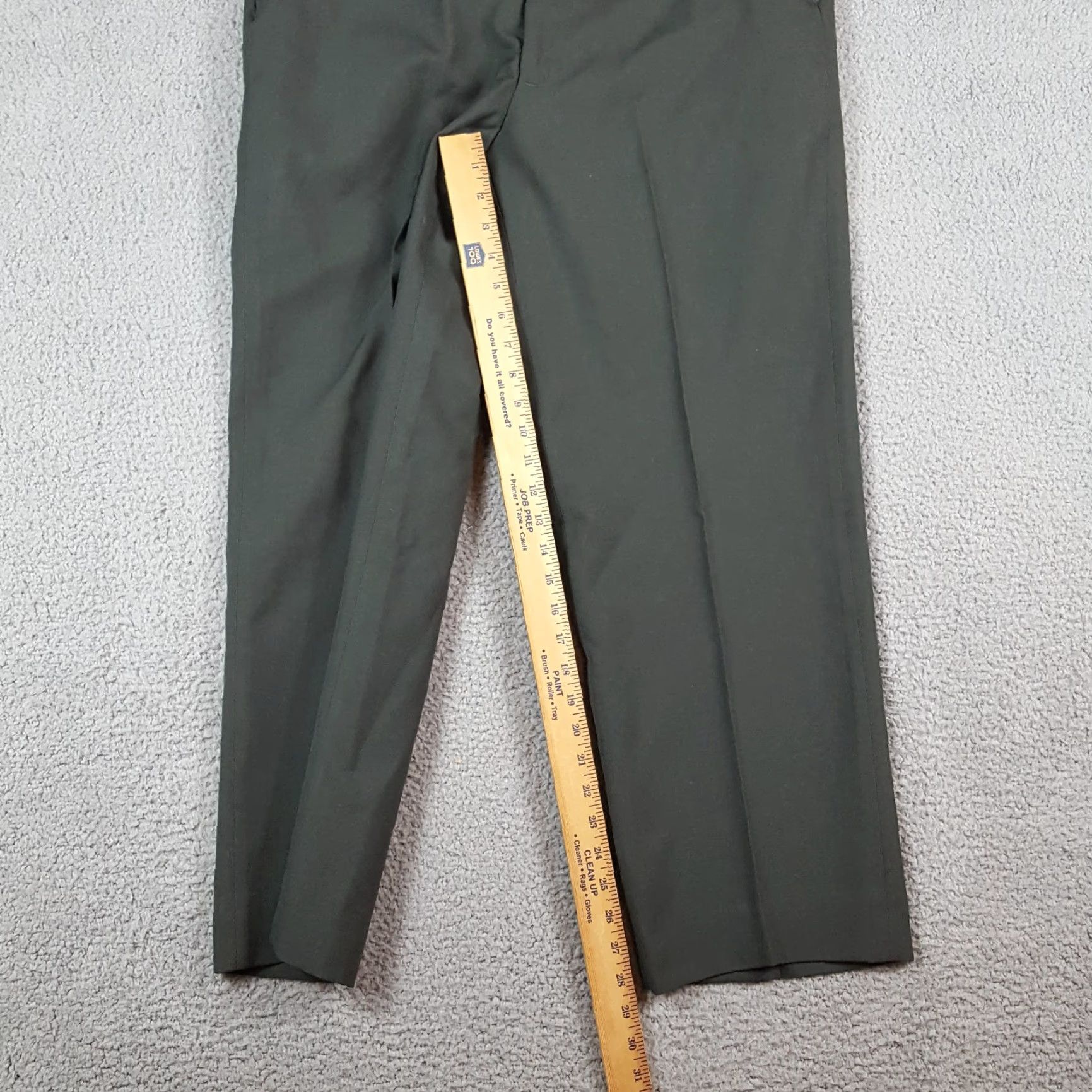 Vintage VINTAGE 80s Army Wool Dress Trousers Men’s Size 34x29 Green Cotton Wool Military Straight Leg Pants Size US 34 / EU 50 - 6 Thumbnail
