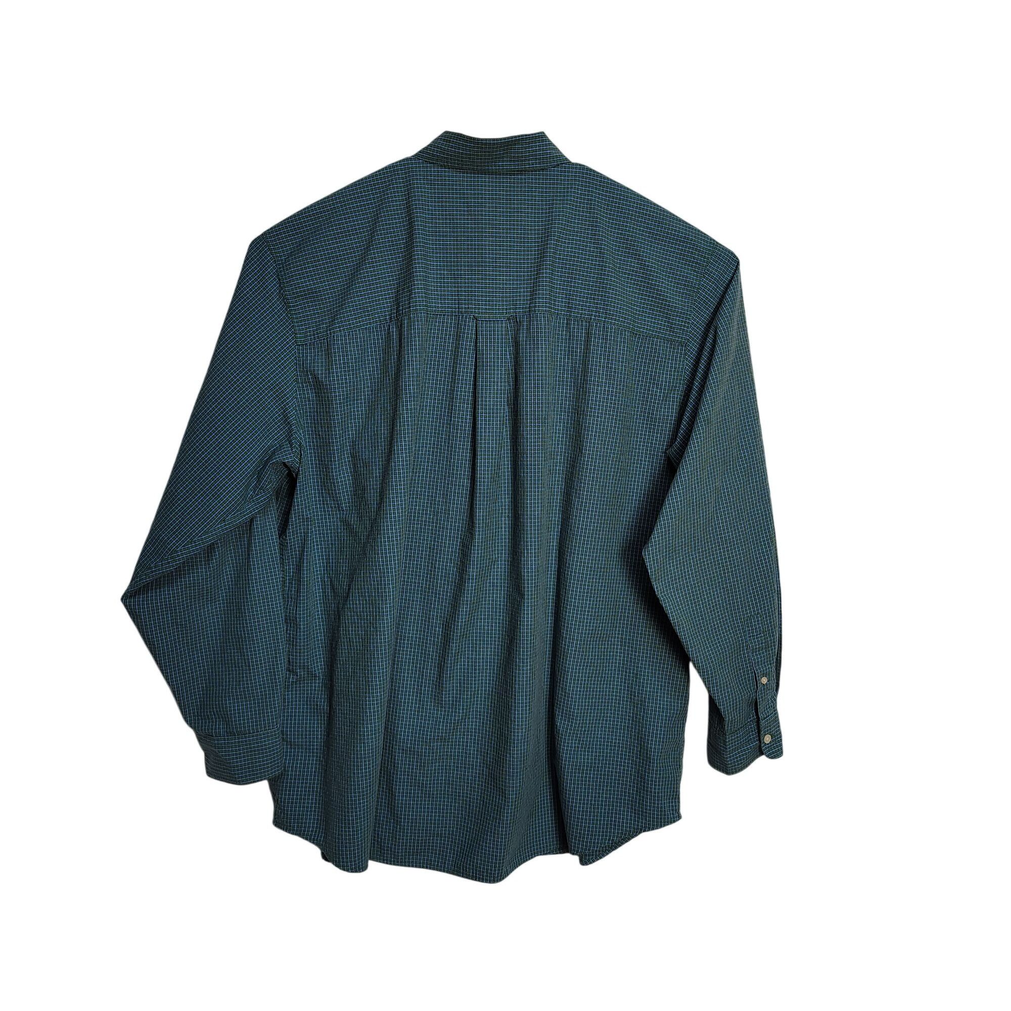 Chaps Chaps Mens 3XLT Easy Care Button-Down Green and Blue Plaid L Size US XXL / EU 58 / 5 - 5 Thumbnail
