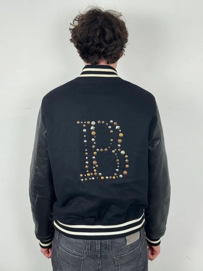Pierre Balmain FW2014 Pierre Balmain Black Leather Studded Bomber Jacket Size US M / EU 48-50 / 2 - 4 Thumbnail