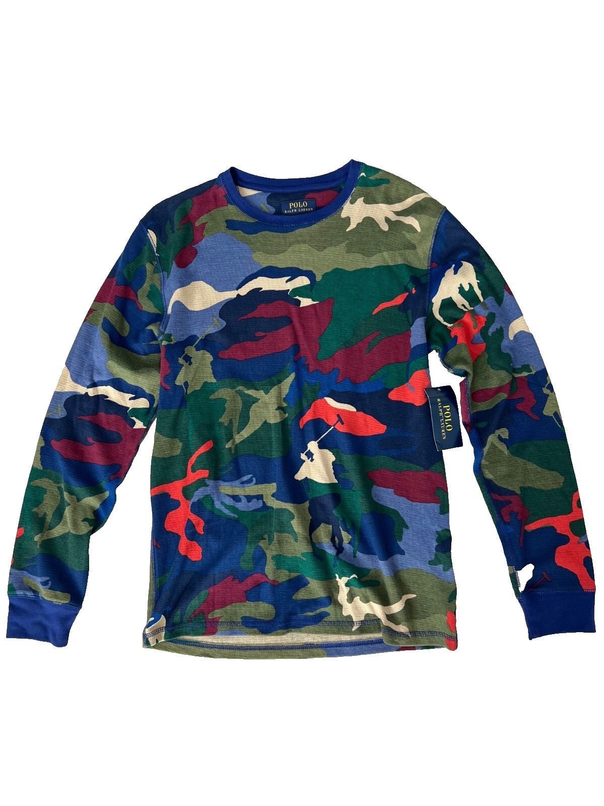 Polo Ralph Lauren Polo Ralph Lauren Camo Waffle Crewneck Sleep Shirt ( M ) Size US M / EU 48-50 / 2 - 3 Thumbnail