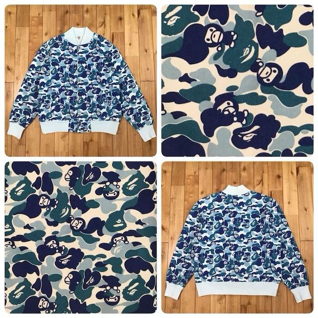 Bape BAPE Milo ABC Camo Sweat Varsity Jacket a bathing ape NIGO Size US S / EU 44-46 / 1 - 1 Thumbnail