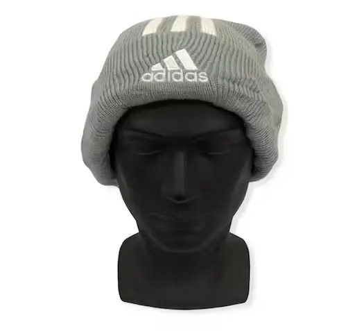 Adidas Vintage Adidas Big logo Beanie Hat Size ONE SIZE - 1 Thumbnail