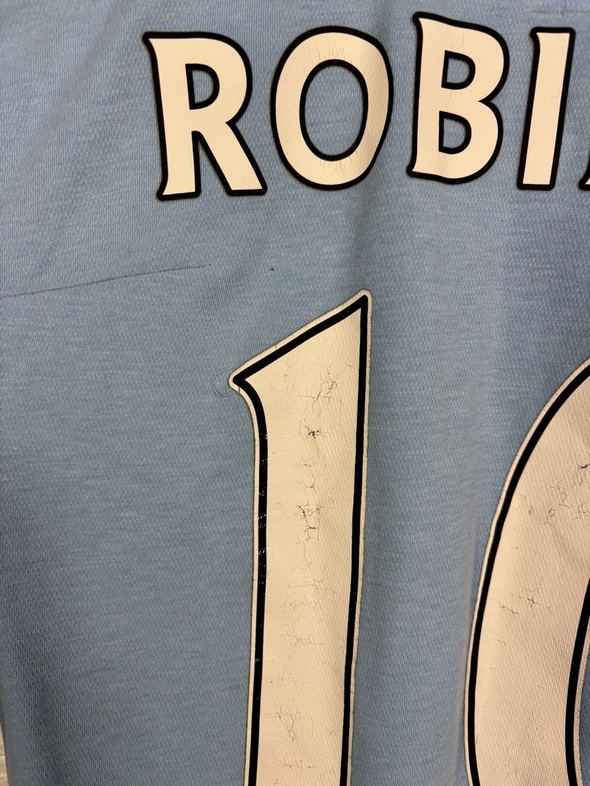 Umbro MANCHESTER CITY 2009-10 #10 ROBINHO FOOTBALL SOCCER JERSEY Size US S / EU 44-46 / 1 - 16 Thumbnail