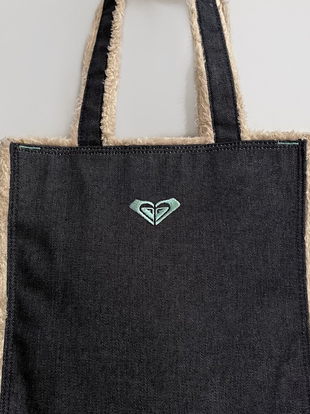 Quiksilver × Vintage Vintage Quiksilver fur/denim shoulder bag 2000s Size ONE SIZE - 4 Thumbnail