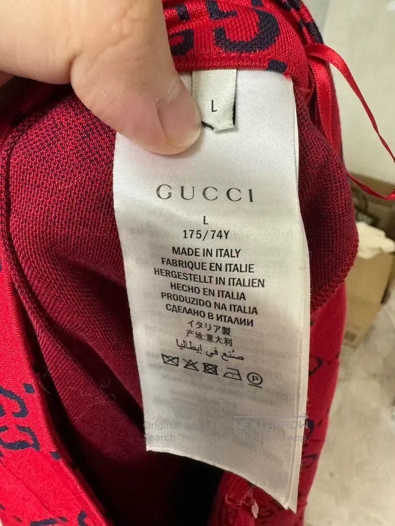Gucci Gucci SizeL Long skirt with red old flower full print Size 24" / US 00 / IT 34 - 4 Thumbnail
