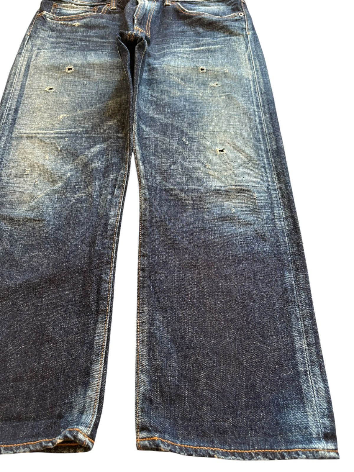 Eternal Vintage Eternal Patches Mud Wash Distressed Loose Jeans Size US 35 - 7 Thumbnail