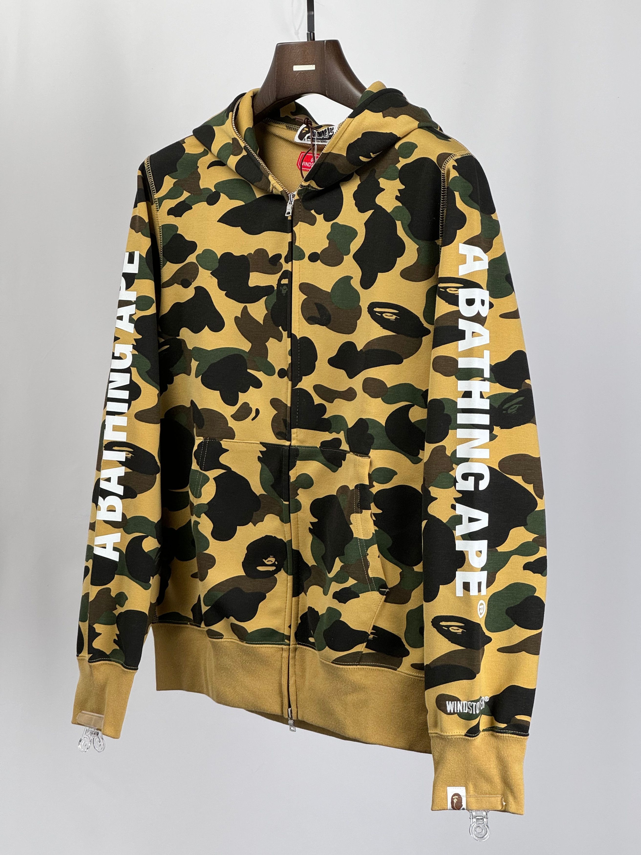 Bape BAPE x WINDSTOPPER 1st Camo Full Zip Hoodie FW16 | Grailed