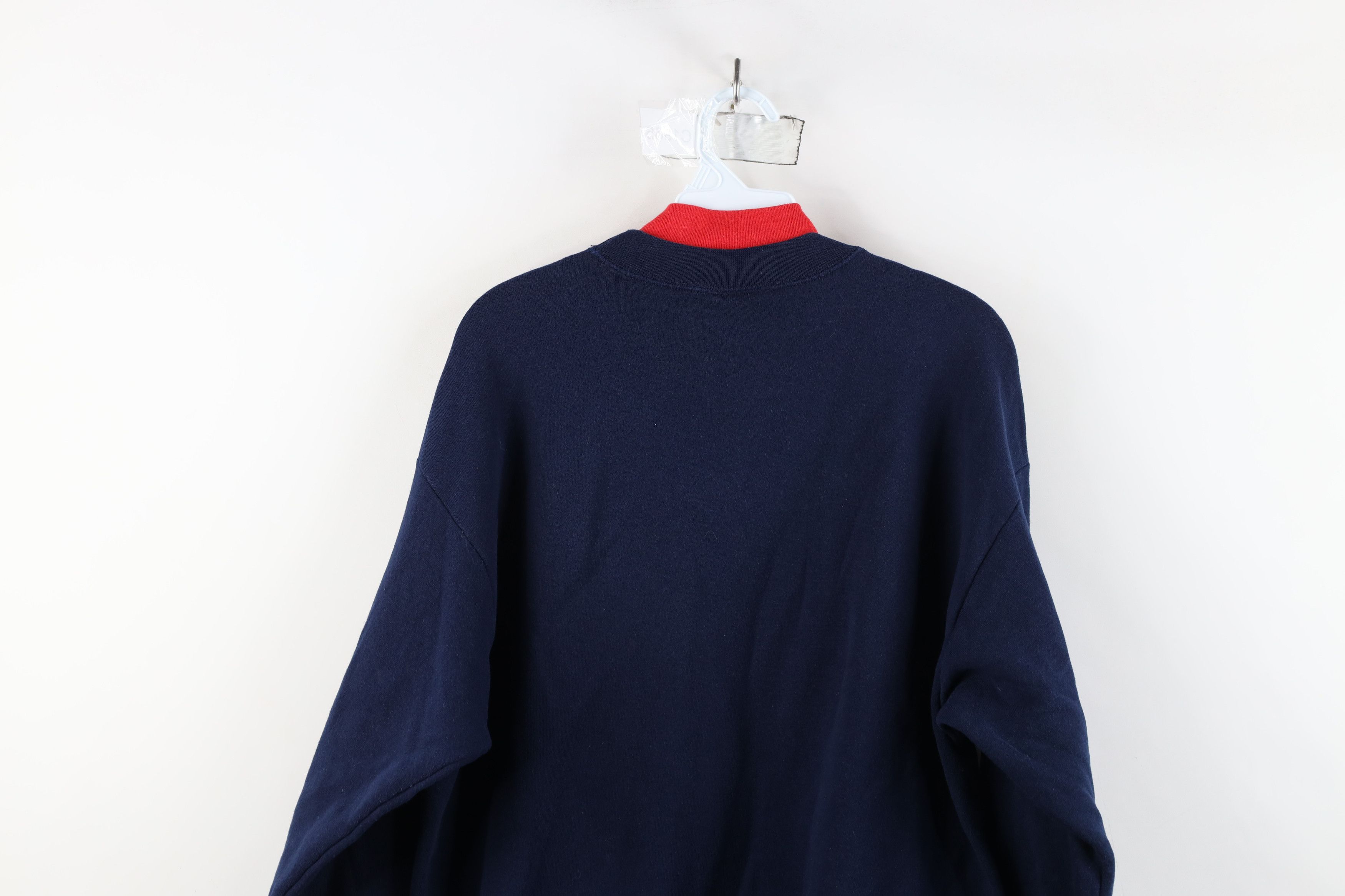 Vintage Vintage 90s Streetwear Heart Layered Sweatshirt Blue USA Size L / US 10 / IT 46 - 13 Thumbnail