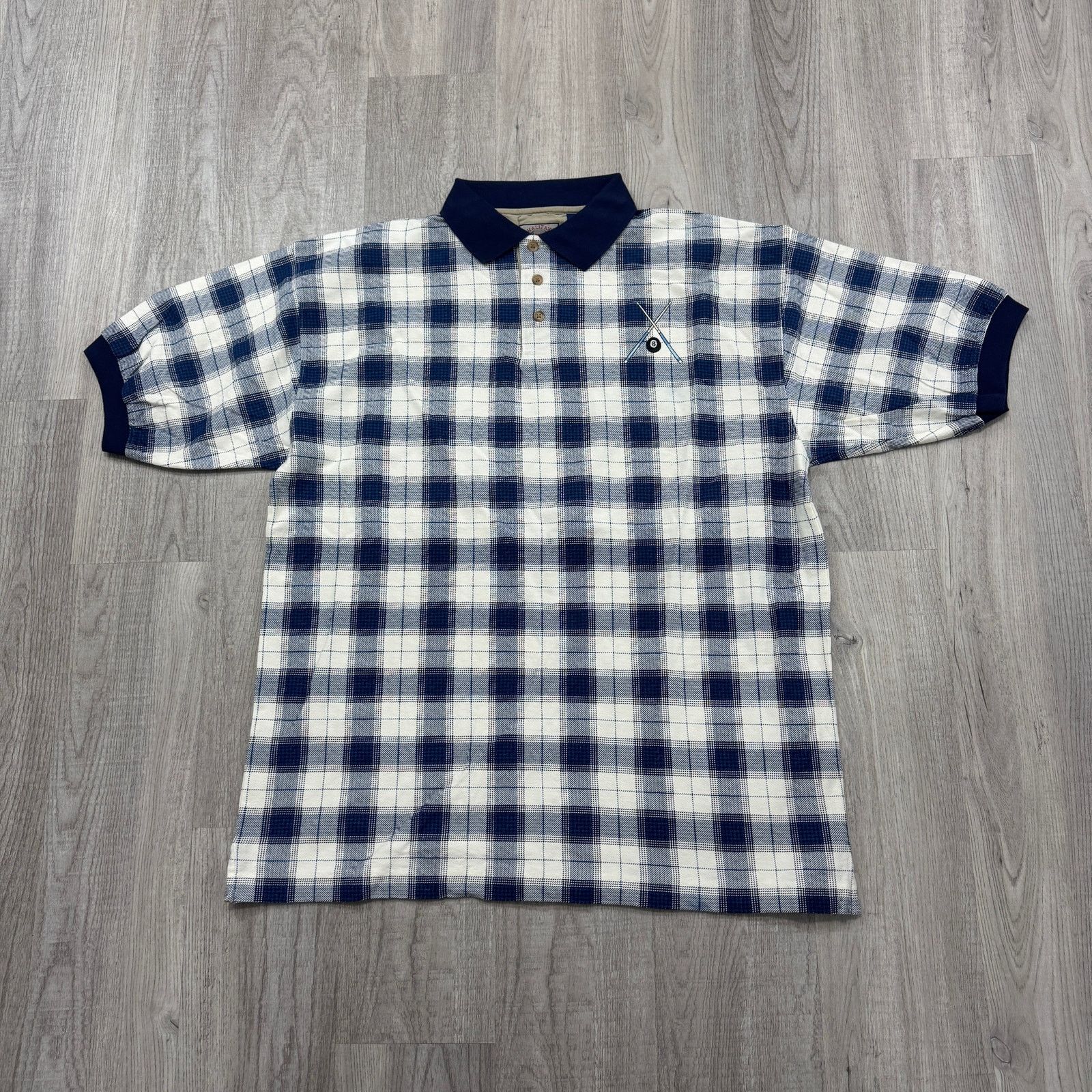 Vintage Vintage Halifax Outfitters Pool Billiards Polo Shirt Large Size US L / EU 52-54 / 3 - 2 Thumbnail