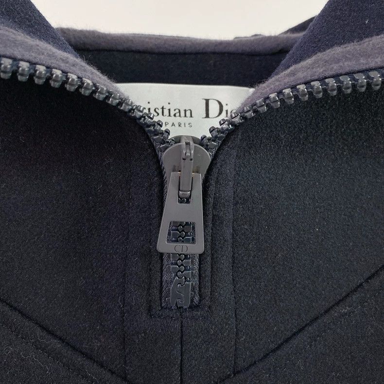 Dior Dior Dark blue wool cloak coat Size S / US 4 / IT 40 - 5 Thumbnail