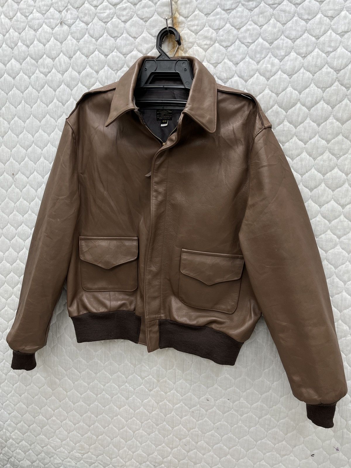 Willis & Geiger VTG WILLIS GEIGER US AIR FORCE A2 LEATHER JACKET Size US M / EU 48-50 / 2 - 2 Thumbnail