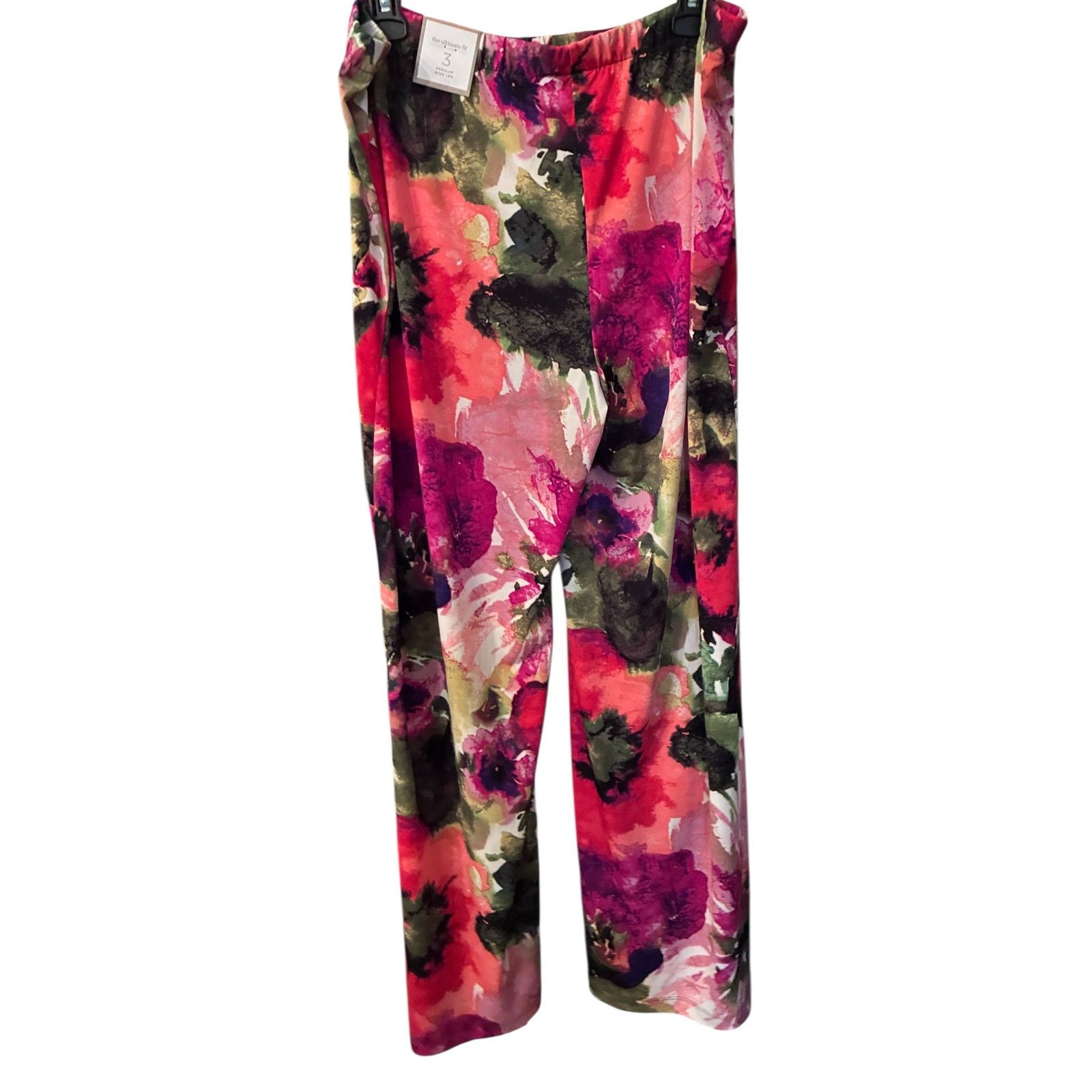 Other NWT Woman's Chico's Floral Wide Leg pants Plus size 3X Size 40" / US 18 - 6 Thumbnail