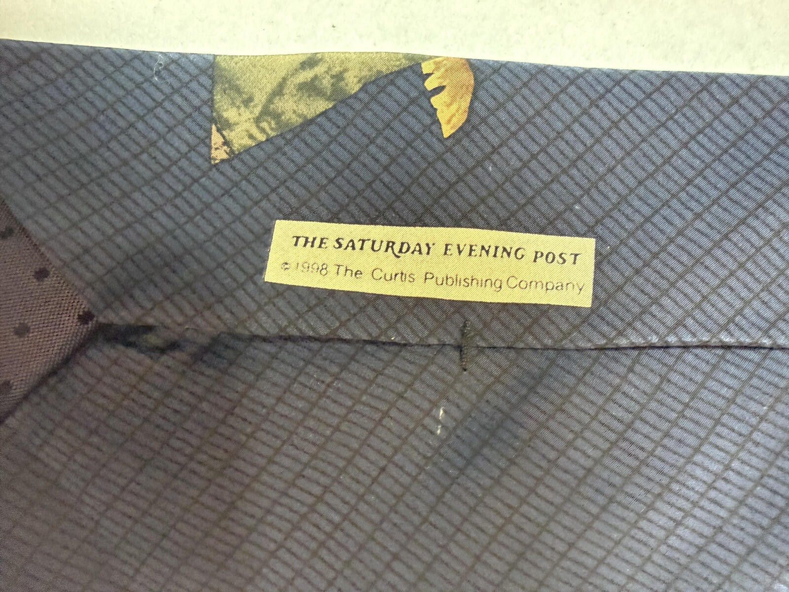 Other Vintage 90s Norman Rockwell Tie Mens Silk Hunting Dogs Size ONE SIZE - 2 Thumbnail