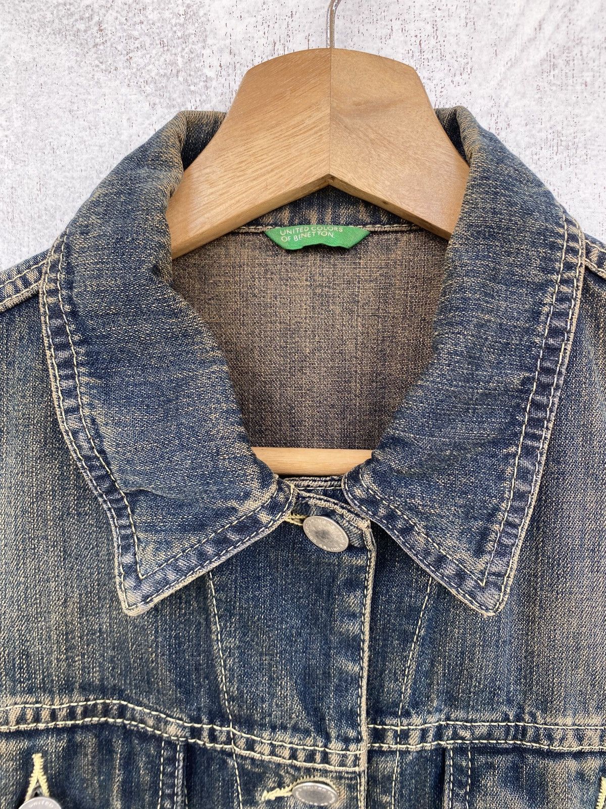 United Colors Of Benetton United Colors of Benetton Denim Jacket Size S / US 4 / IT 40 - 4 Thumbnail