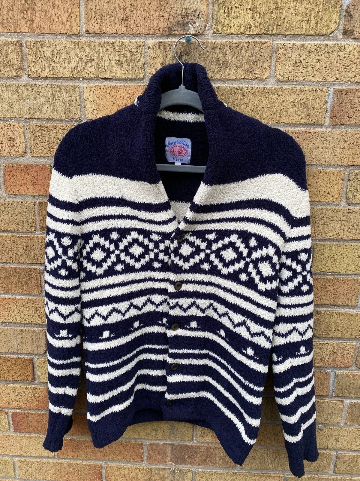 J. Press Vintage J Press Shaggy Dog Shetland Fleece Knit Sweater Azt Size US L / EU 52-54 / 3 - 3 Thumbnail