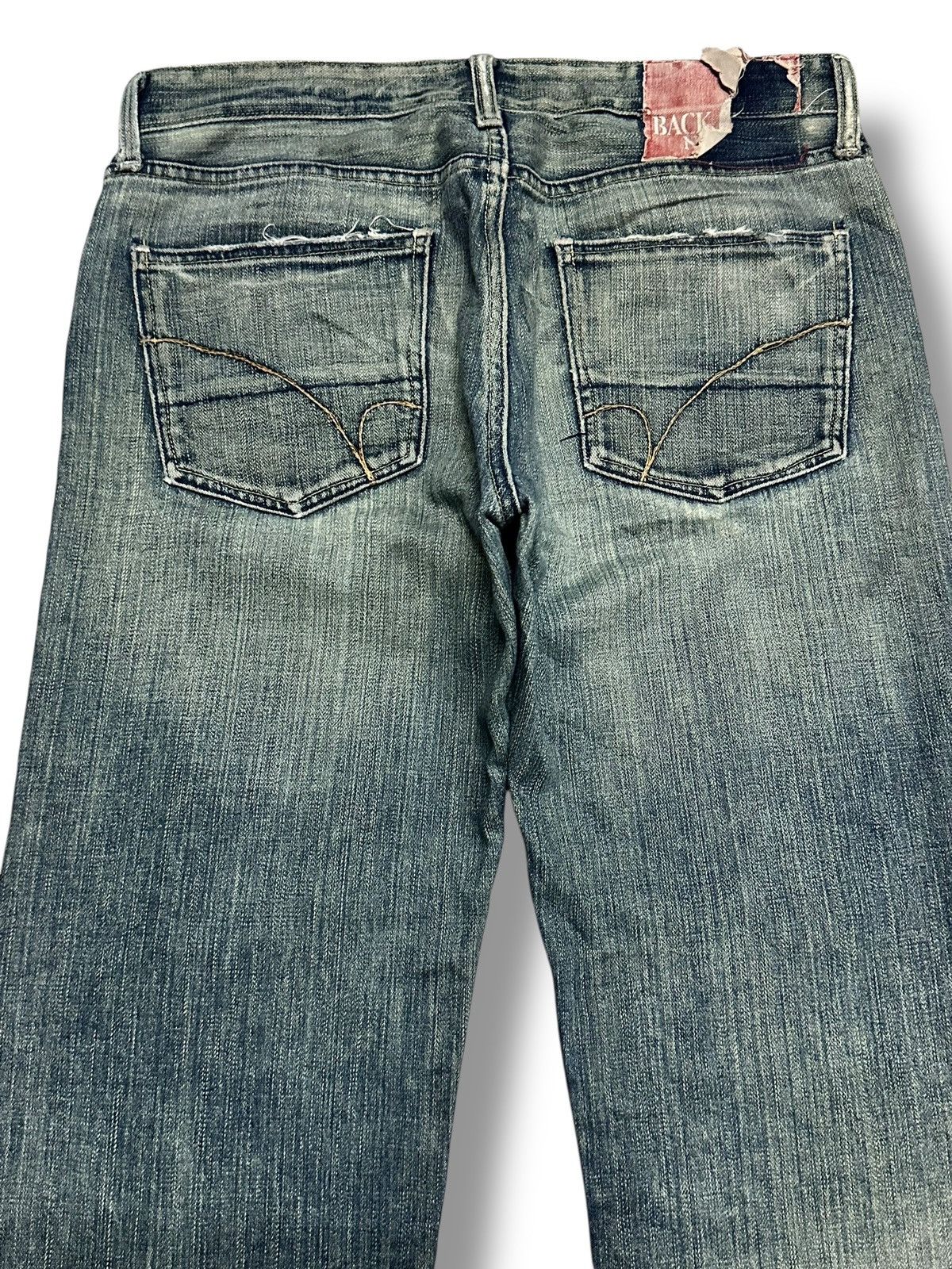 Japanese Brand Vintage Back Number 02 Baggy Loose Style Faded Wash Size US 33 - 5 Thumbnail