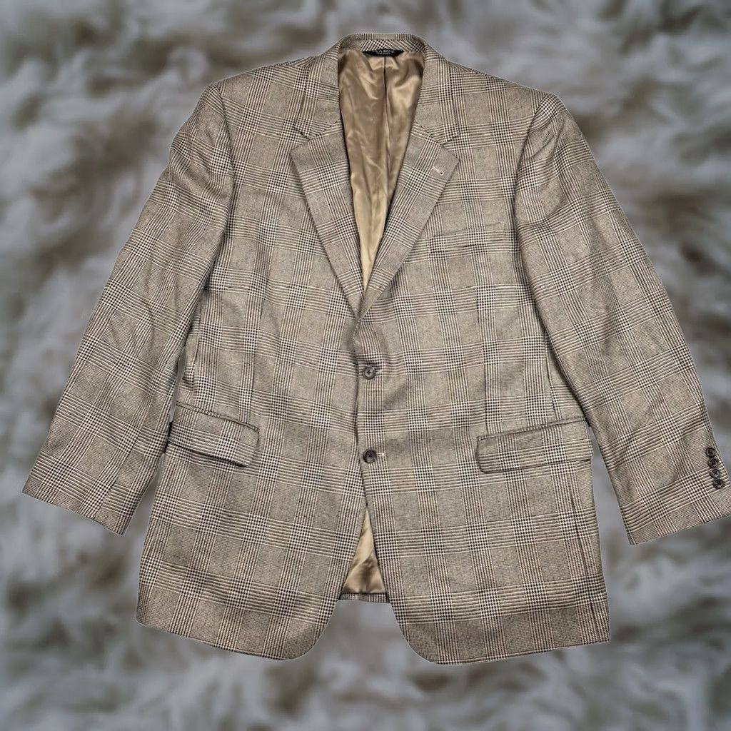 Jos. A. Bank Jos. A. Bank Men’s Blazer Jacket Brown 48L Camel Hair Silk Blend 2-Button Size 48R - 1 Thumbnail