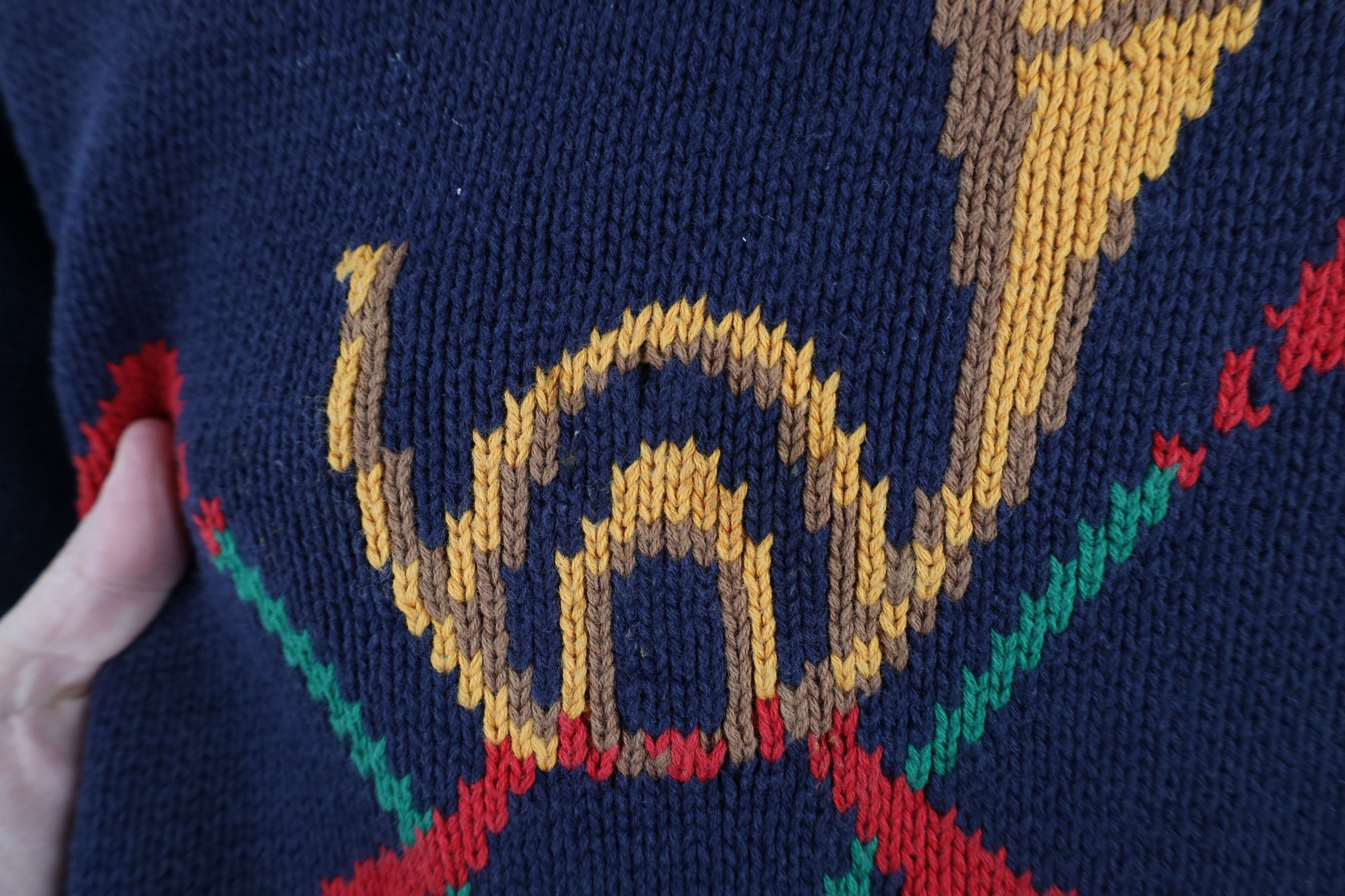 Vintage Vintage 90s Horse Equestrian Polo Turtleneck Tunic Sweater Size XL / US 12-14 / IT 48-50 - 4 Thumbnail