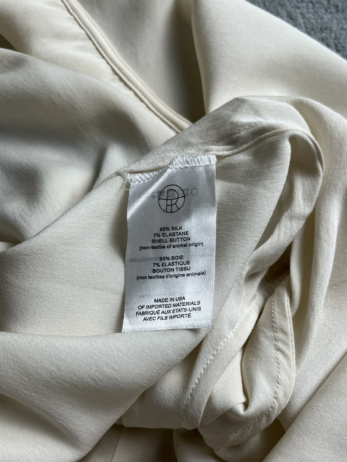 The Row The row - Ivory cola band collar oversized shirt Size XS / US 0-2 / IT 36-38 - 6 Thumbnail