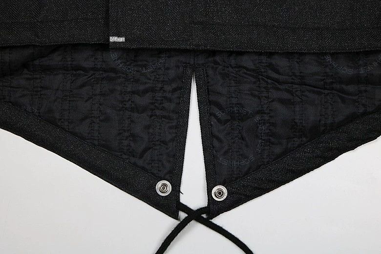Sophnet. Black Heavy Coat with Fur Trim, Size S Size US S / EU 44-46 / 1 - 4 Thumbnail