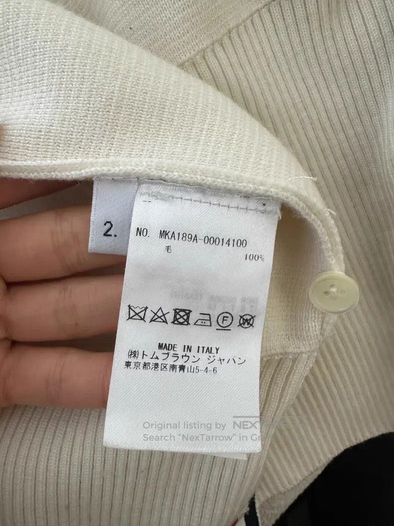 Thom Browne Thom Browne Ivory White Wool Knit Sweater Size US M / EU 48-50 / 2 - 6 Thumbnail