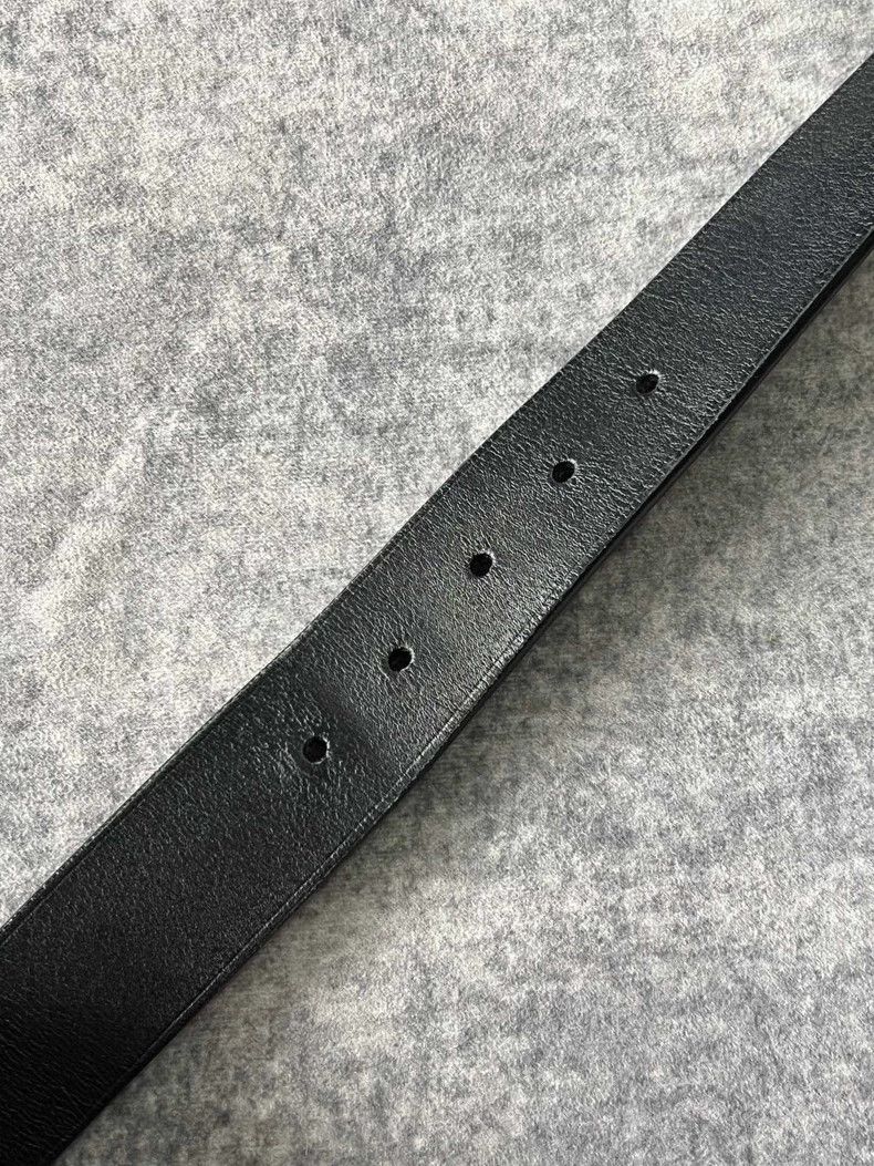 Louis Vuitton Louis Vuitton Black Gold Branch Retro Carved Belt Size ONE SIZE - 9 Thumbnail