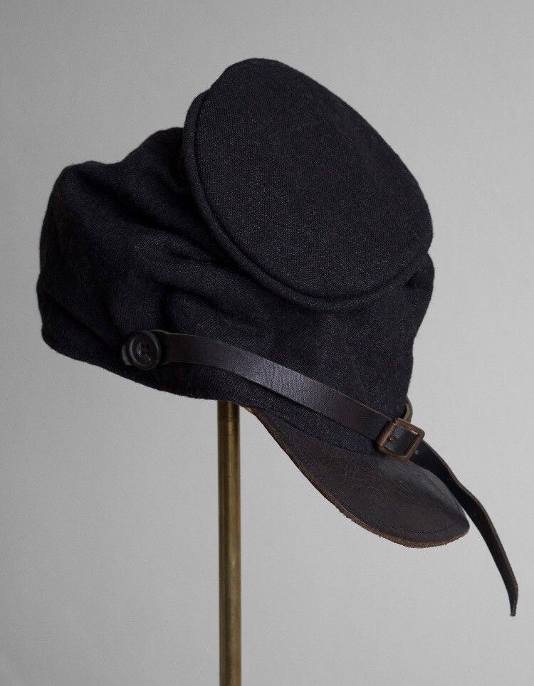 Paul Harnden “windowlicker” black linen wool blend hat