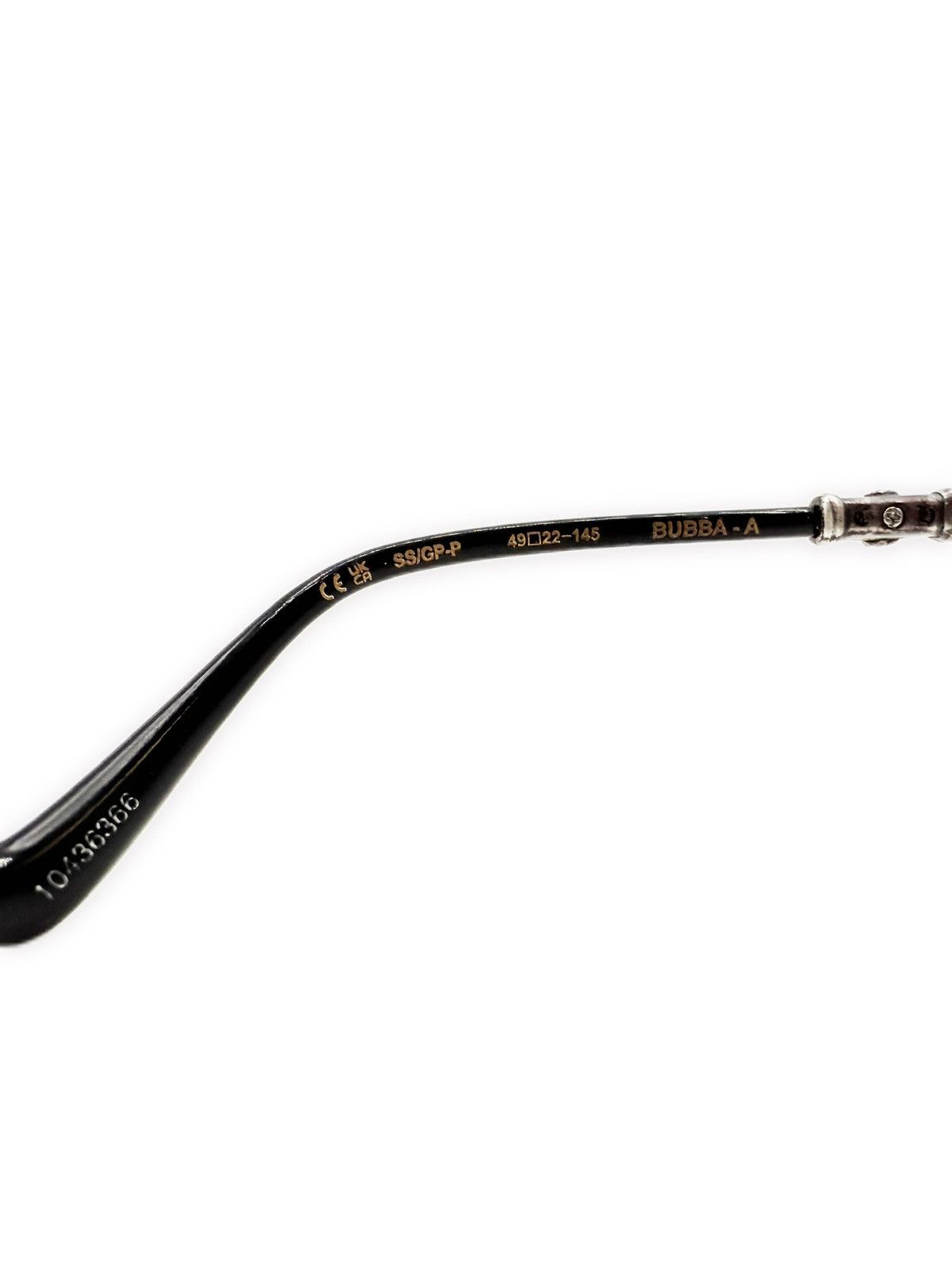 Chrome Hearts Chrome Hearts ‘Bubba-A’ White Gold Silver Floral Glasses Size ONE SIZE - 4 Thumbnail