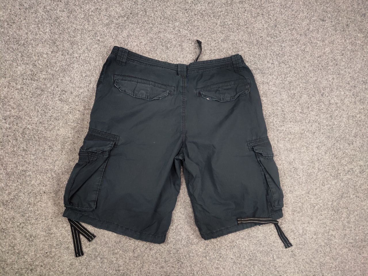 Nike Vintage Nike Navy Canvas Logo Cargo Bermuda Shorts Y2K Style Size US 34 / EU 50 - 8 Thumbnail