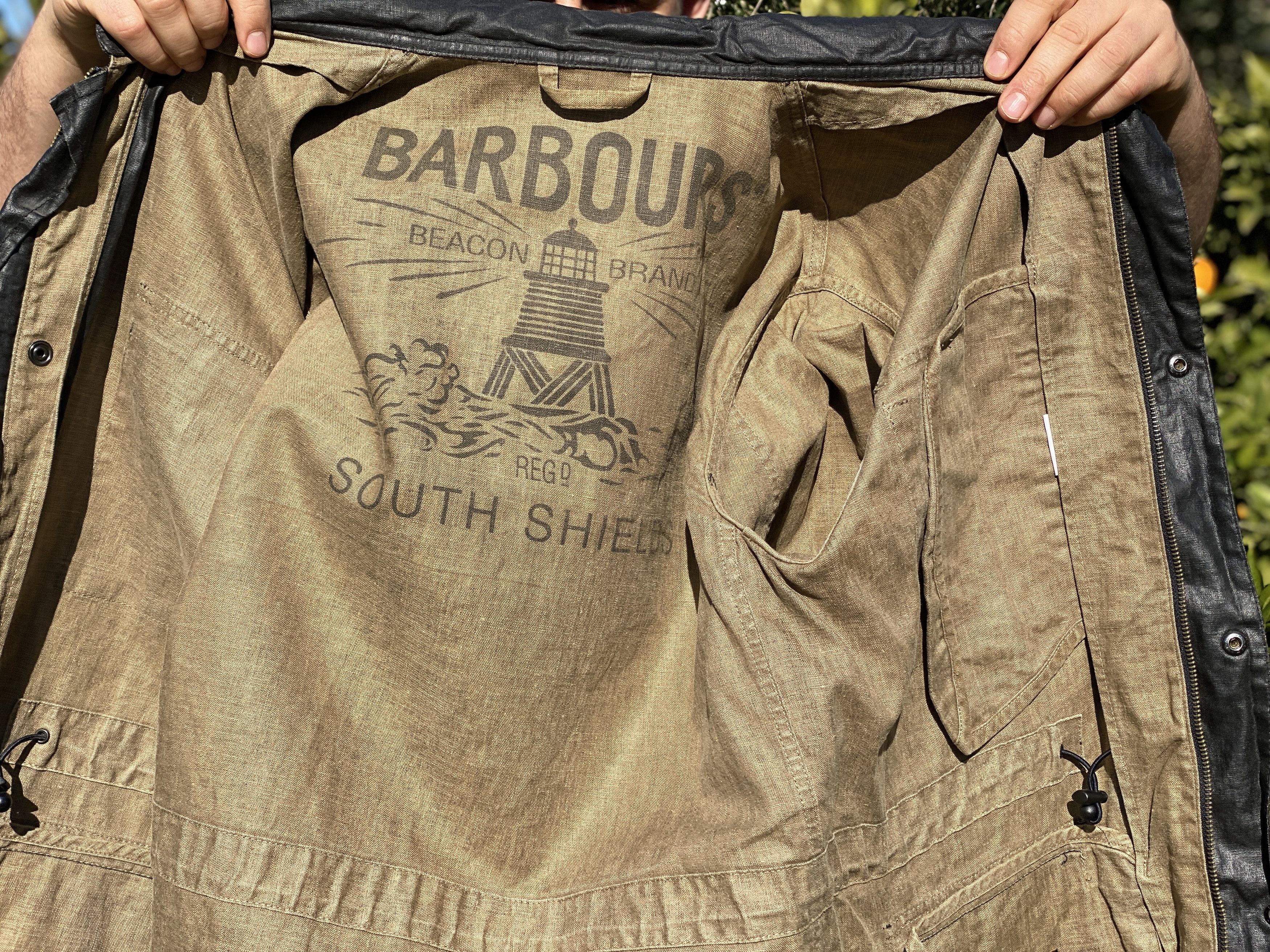 Barbour Linen Barbour South Shield Beacon Bomber Weatherproof Size M Size US M / EU 48-50 / 2 - 9 Thumbnail