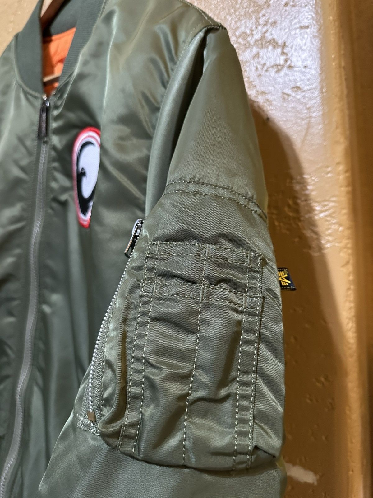 Alpha Industries RARE Alpha Industries Pierced Skull MA-1 Bomber Jacket GRAIL Size US L / EU 52-54 / 3 - 6 Thumbnail
