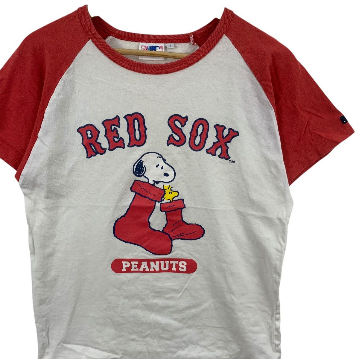 MLB MLB x PEANUTS Boston Red Sox Snoopy Tee Shirt Top Baseball Size L / US 10 / IT 46 - 4 Thumbnail