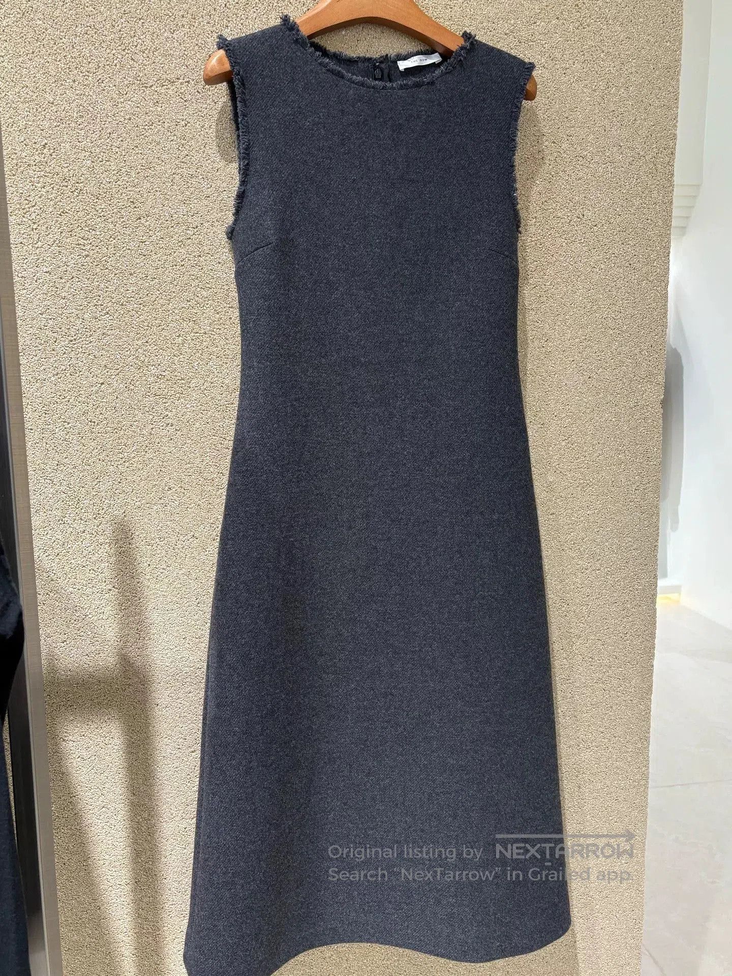 The Row The Row Gray Wool Blend Sleeveless Dress. Size US XXS / EU 40 - 1 Thumbnail