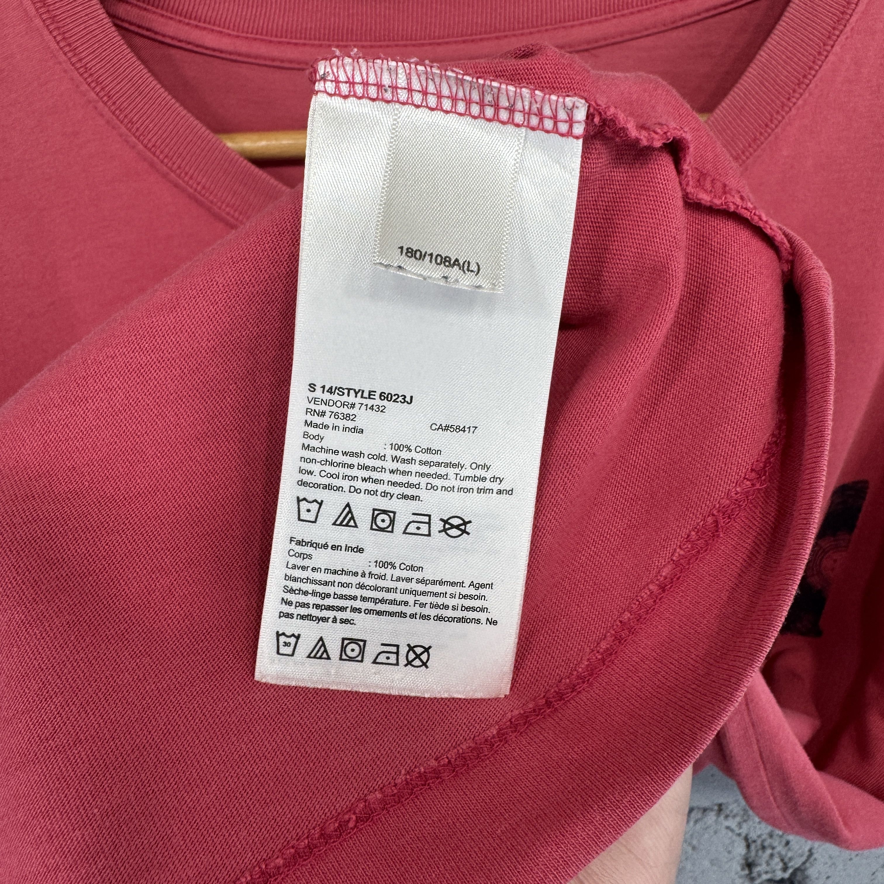 Timberland Timberland Big Logo Spellout Tshirt Red Size US L / EU 52-54 / 3 - 7 Thumbnail