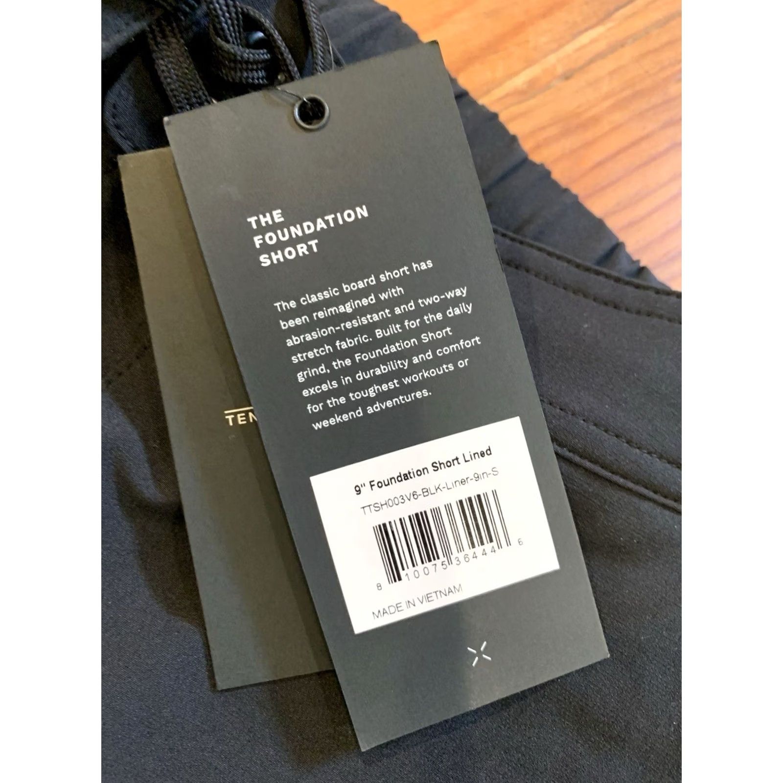 Ten Thousand Active Short Men Small Black 9 In Foundation Liner Workout, Men's (Size 29) — image 2 of 4
