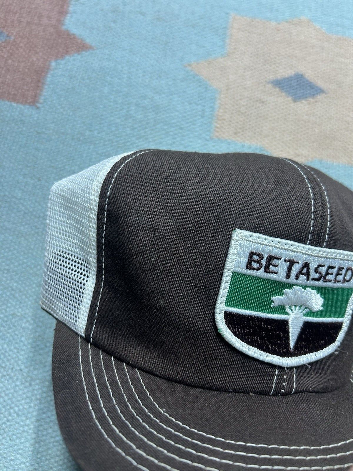 Vintage Vtg k products trucker hat Betaseed beet seed farm USA made Size ONE SIZE - 4 Thumbnail