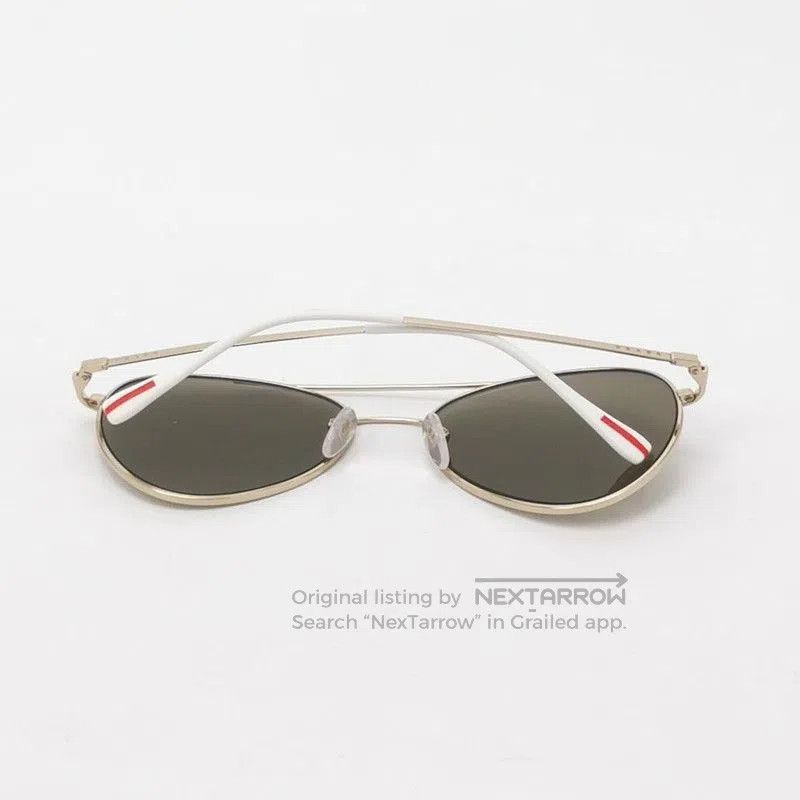 Prada Prada Logo Frame Aviator Sunglasses. Size ONE SIZE - 3 Thumbnail
