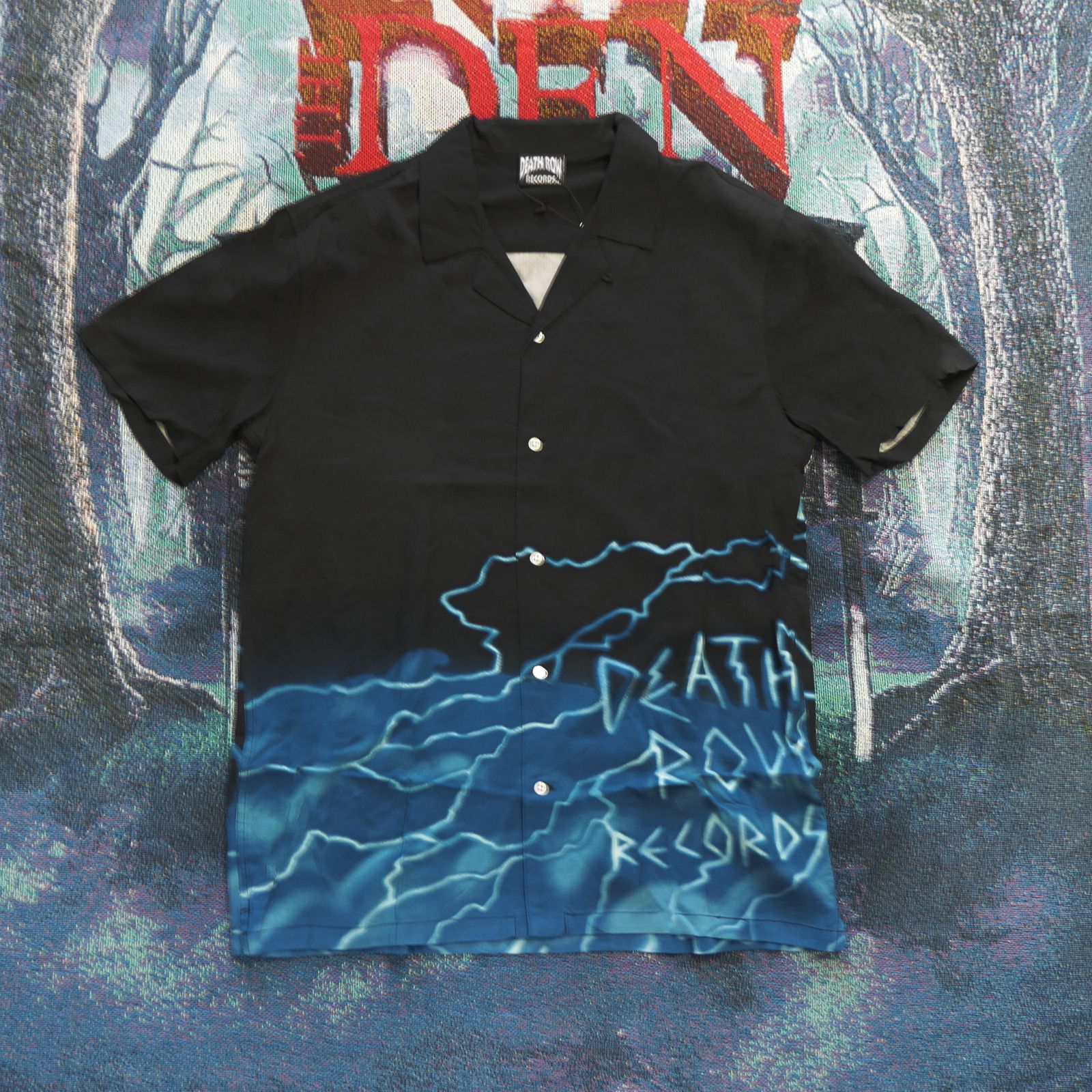 Death Row Records Death Row Records Rayon Button Down Shirt Size US M / EU 48-50 / 2 - 2 Thumbnail